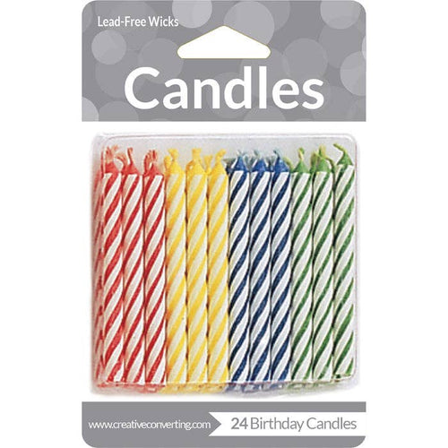 Assorted Primary Color Candles