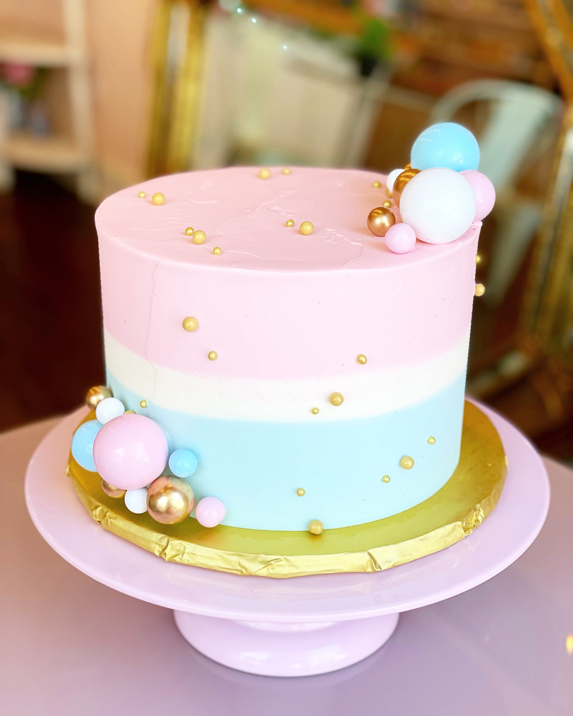 Gender Reveal Cake
