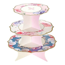 Load image into Gallery viewer, Truly Scrumptious Floral Cake Stand
