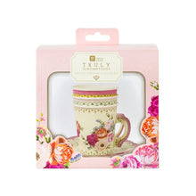 Load image into Gallery viewer, Vintage Paper Teacups and Saucers Set - 12 Pack

