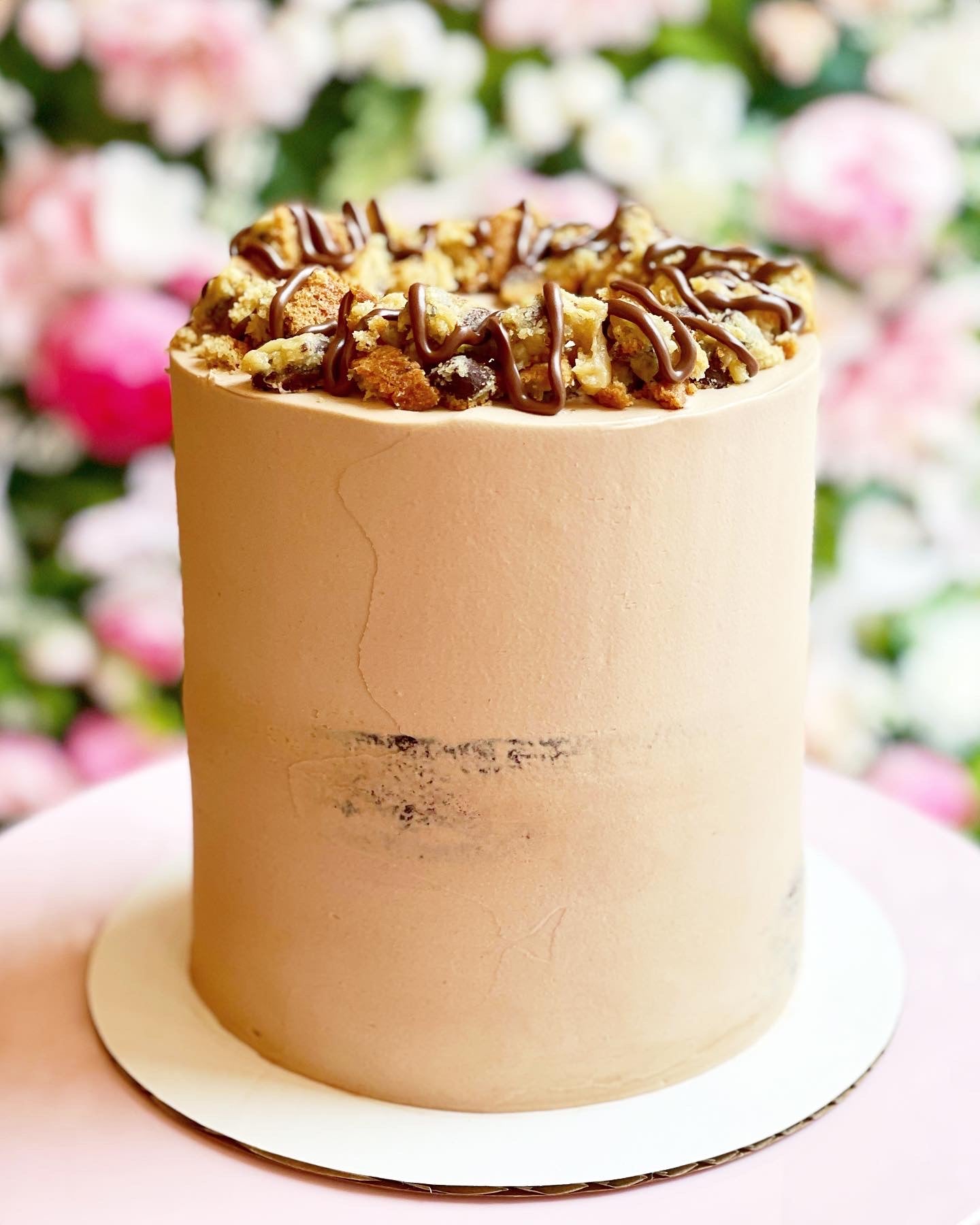 Hazelnut Chocolate Chip Cookie Cake