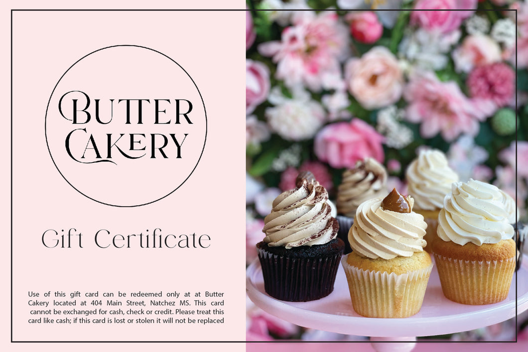 Butter Cakery Gift Card