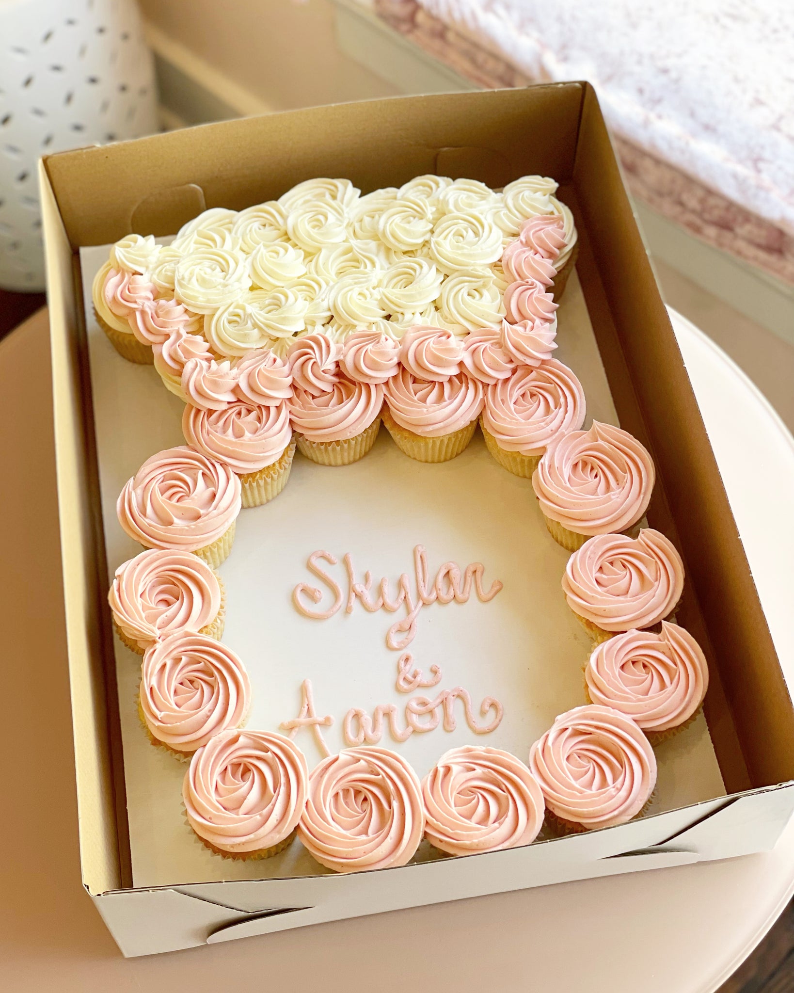 Ombre Letter Cupcake Cake | MelCakes25